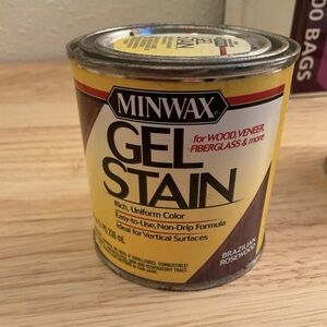 Minwax Wood Gel Stain 1/2 pint (8 oz) BRAZILIAN ROSEWOOD - Discontinued - NEW